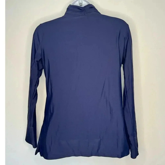 Jude Connally Womens 1/4 Zip Pullover Navy Blue preppy tenniscore SIZE S - Picture 2 of 8